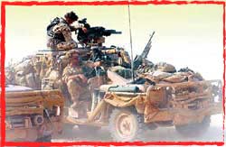 1Sqn SASR LRPV mounted Teams during Op Enduring Freedom Afghanistan 2002.