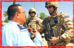 SECDET Diggers liase with Iraqi Security Forces Baghdad 2004.