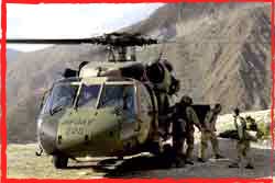 Aussie Black Hawk relief mission Pakistan Tribal Areas