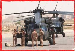 US Army UH-60L Medivac chopper Tallil Air Base Iraq