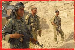 MRTF1 troops mentor Afghan troops during Op Slipper in  Uruzgan Afghanistan.