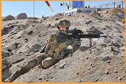 2 Cav Task Group Security Force Advisory Assistance Team Digger with HK417 in Daykundi Afghanistan.
