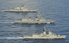 RAN USN and JMSDF in South China Sea