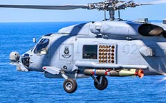RAN MH-60R Mk 54 Lightweight Hybrid Torpedo