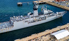 HMAS Ballarat returns to Australia Fleet Base West Rockingham WA