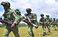 Singapore Army personnel Shoalwater Bay Training Area Australia Exercise Wallaby 2021