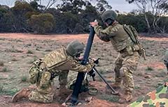 Australian Army M252A1 81mm Mortar System