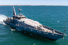 Autonomous Surface Vessel Sentinel, Patrol Boat Autonomy Trials, Royal Australian Navy, Austal