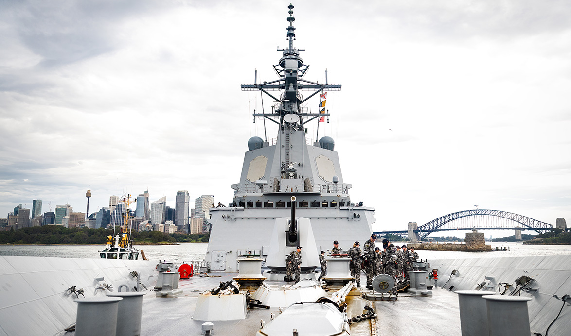 Royal Australian Navy HMAS Hobart Indo Pacific Regional Presence Deployment 2024.2