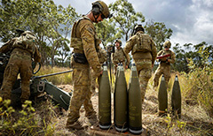 Royal Australian Artillery, 155mm shell casing forging, Australia